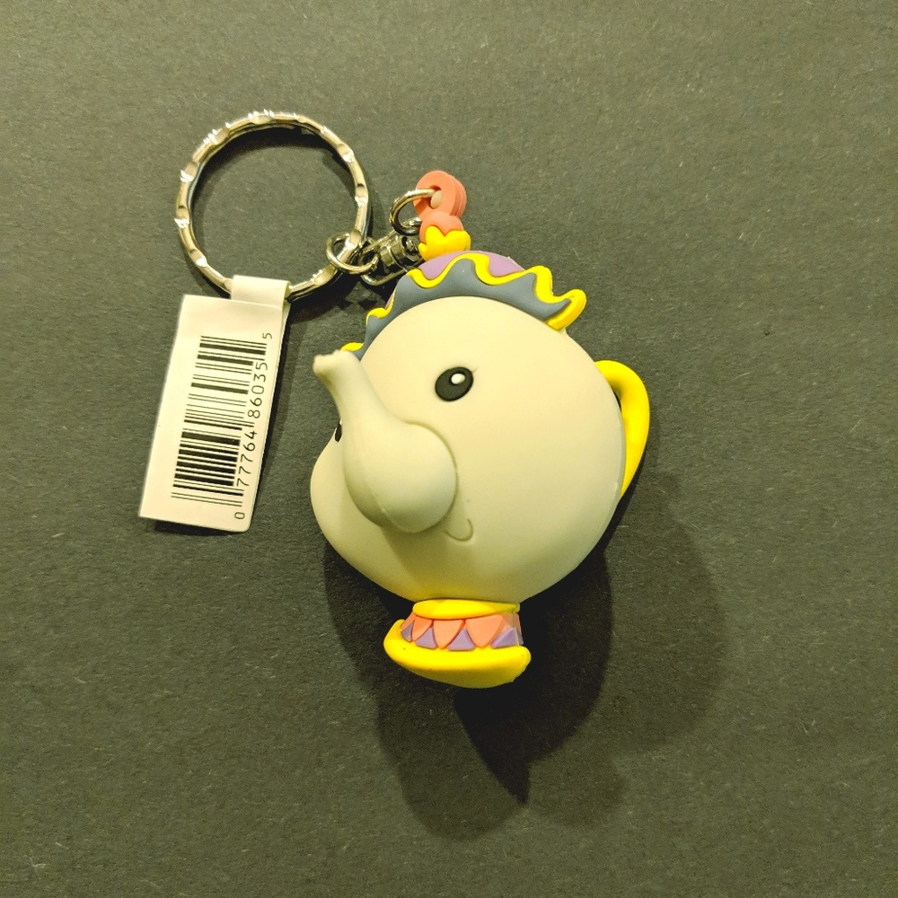 Mrs. Potts Beauty and the Beast Keychain